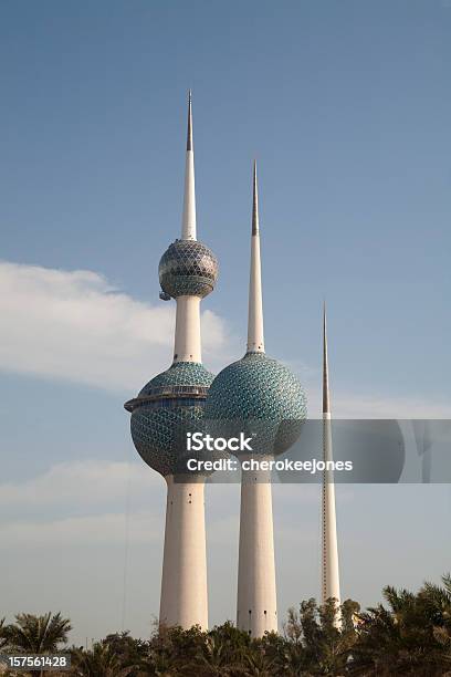 Foto de Torres De Kuwait e mais fotos de stock de Cidade do Kuwait - Cidade do Kuwait, Kuwait, Kuwait Towers