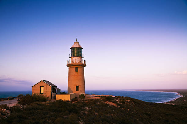 Ningaloo Lighthouse Twilight Scene  ningaloo reef photos stock pictures, royalty-free photos & images