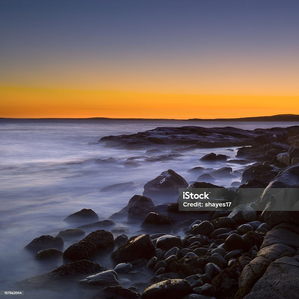 Evening wave coastline  Atlantic Ocean Stock Photo