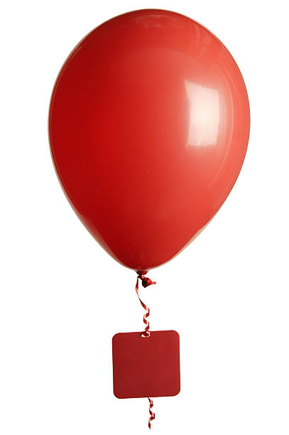 party balloon with clipping path