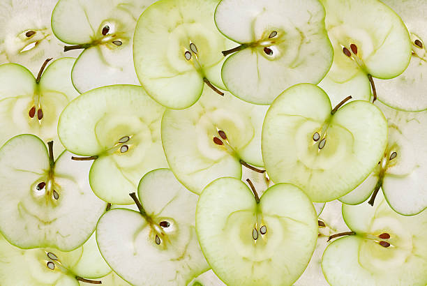 Sfondo di mela verde - foto stock