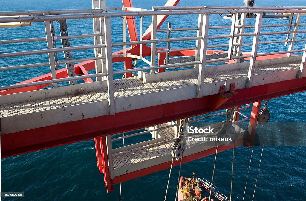 Вид с верхней части an нефтяная платформа - Стоковые фото Высоко роялти-фри