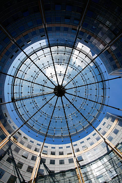 Circles in the sky stock photo