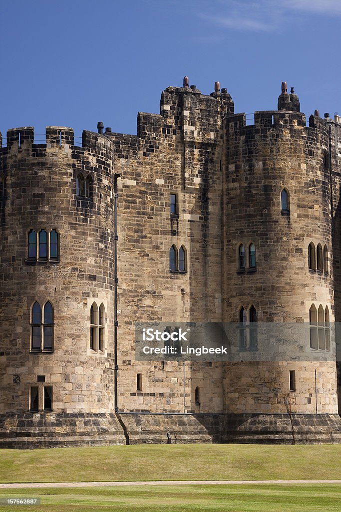 Castillo de Alnwick - Foto de stock de Agua libre de derechos