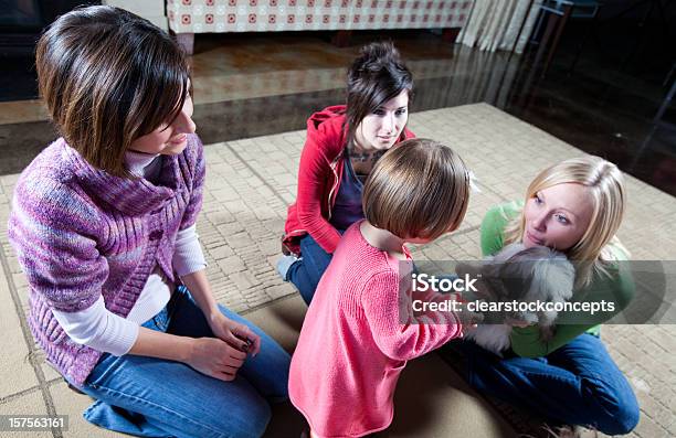 Mental Health Volunteer Mixed Group Stock Photo - Download Image Now - Child, Color Image, Community Outreach