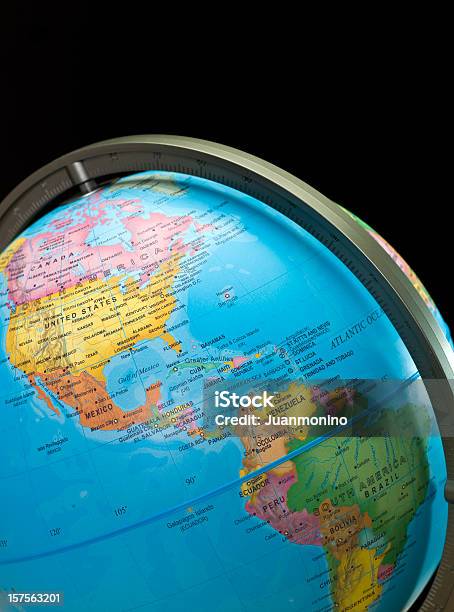 The Und Südamerika Stockfoto und mehr Bilder von Karte - Navigationsinstrument - Karte - Navigationsinstrument, Globus, Mittelamerika