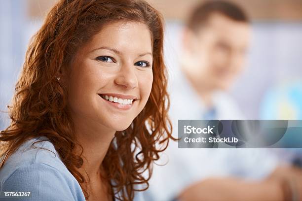 Closeup Portrait Of Female Student Stock Photo - Download Image Now - 18-19 Years, 20-29 Years, Adult