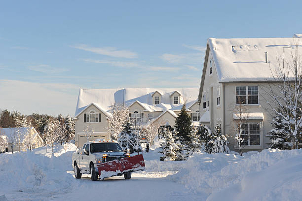 istock Snow Plowing Truck in Action 157563475