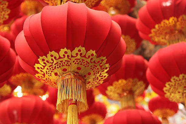 Chinese Culture: Festival Red Lanterns  chinese new year photos stock pictures, royalty-free photos & images