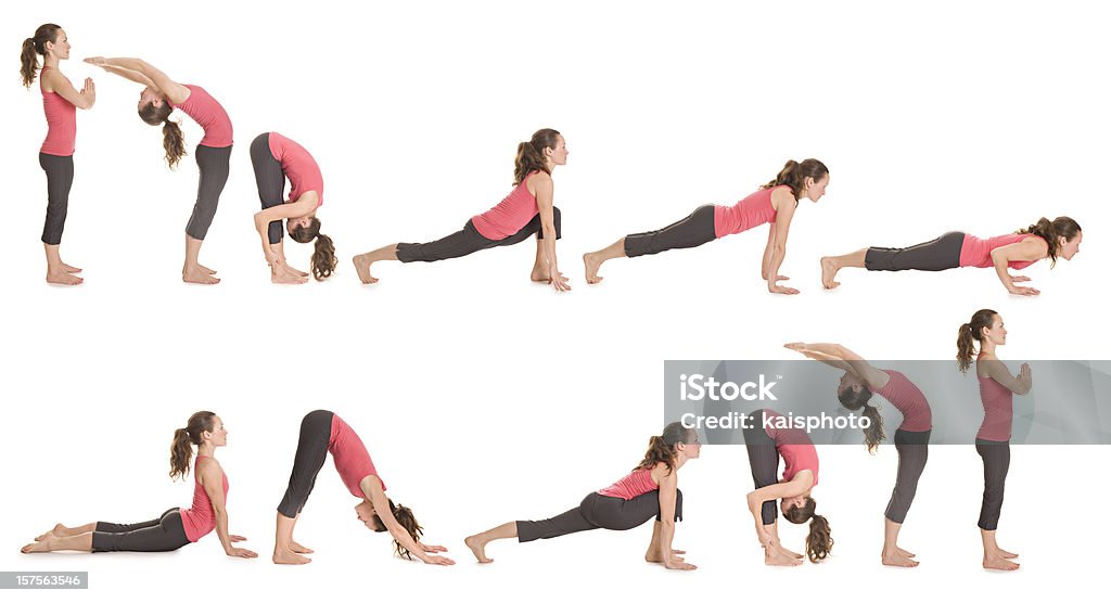 Sol Saludo - Foto de stock de Yoga libre de derechos