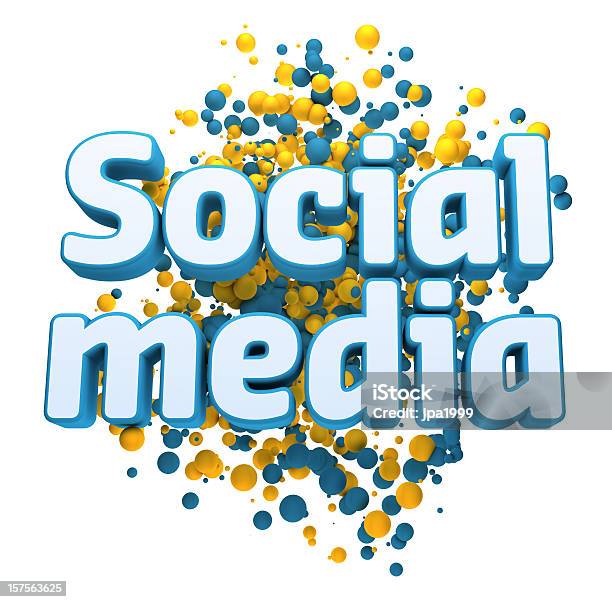 Concepto De Medios Sociales Foto de stock y más banco de imágenes de Amarillo - Color - Amarillo - Color, Azul, Color - Tipo de imagen