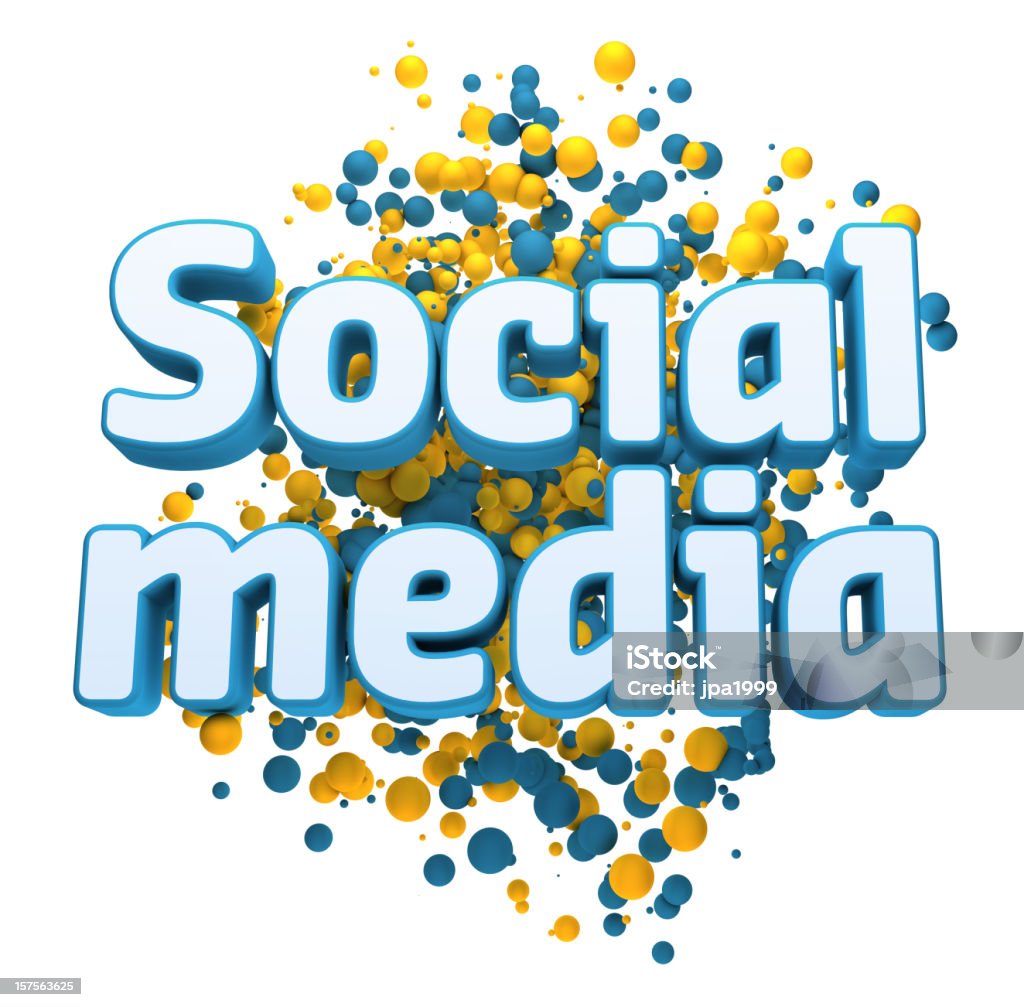 Concetto di Social media - Foto stock royalty-free di Blu