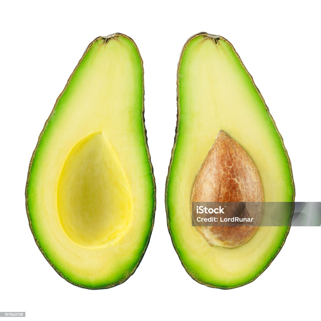 Avocado halves  Hass Avocado Stock Photo