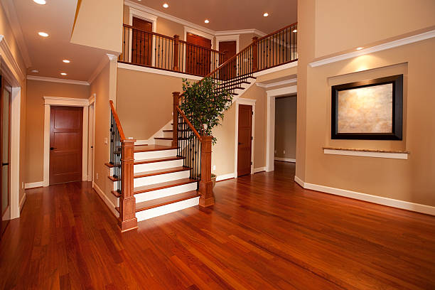 istock Home interior with new hardwood floors 157563799