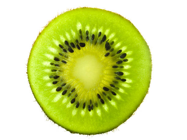 kiwi kiwi slice on a  white background kiwi fruit stock pictures, royalty-free photos & images