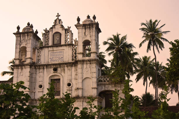 Illuminated The Our Lady of the Immaculate Conception Church, Panjim, Goa, India.