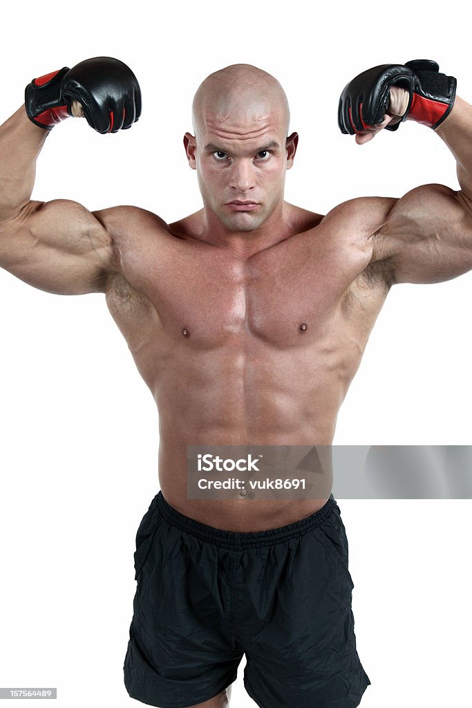Muskuläre fighter Porträt - Lizenzfrei Boxen - Sport Stock-Foto