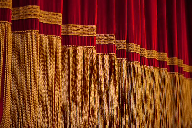 istock Red and Gold Curtain 157564593