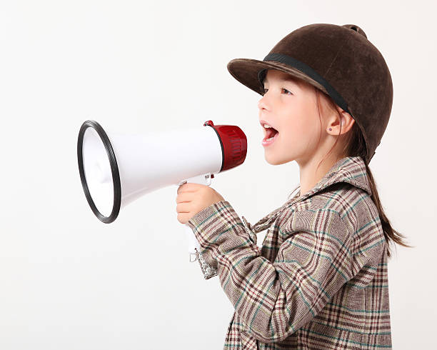 istock Girl with a megaphone 157564733