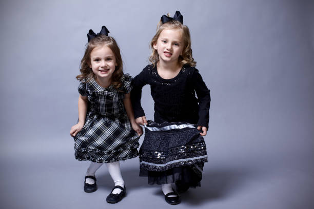 young attractive girls little sister siblings