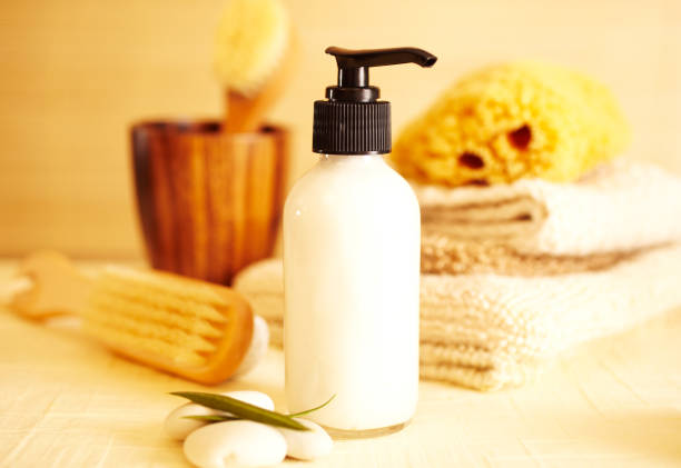 istock Spa still life of moisturizer lotion in bathroom 157564836