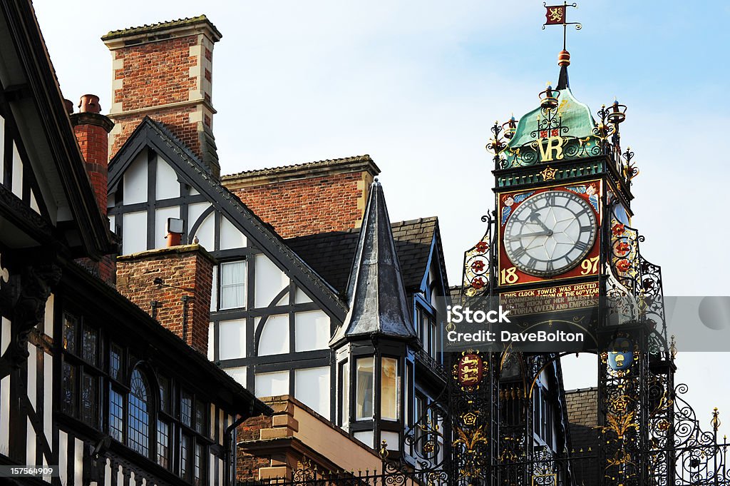Chester Walls Clock  Chester - England Stock Photo