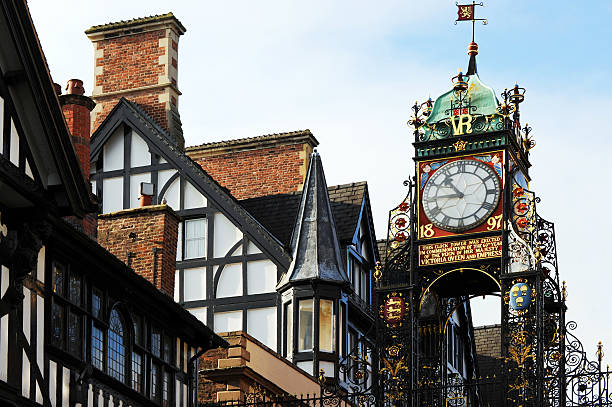 chester paredes relógio - chester england fotos imagens e fotografias de stock