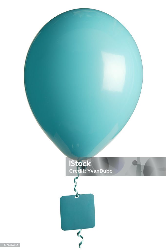 party-Ballons mit leeren Etikett - Lizenzfrei Aufblasen Stock-Foto