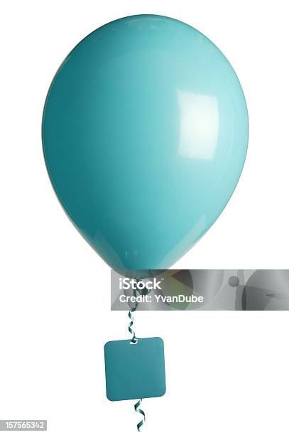 Partyballons Mit Leeren Etikett Stockfoto und mehr Bilder von Aufblasen - Aufblasen, Band, Clipping Path