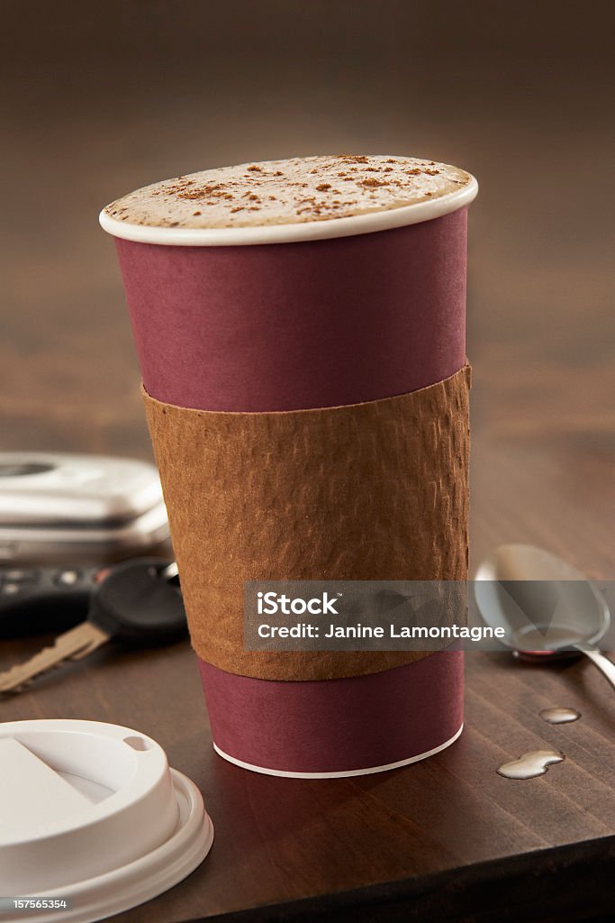 Cafe Latte - Foto stock royalty-free di Bicchiere di carta