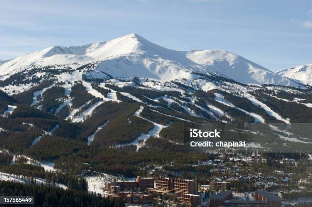 Resort Sciistico Breckenridge - Fotografie stock e altre immagini di Contea di Summit - Contea di Summit, Ambientazione esterna, Attività dopo-sci