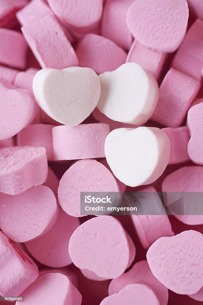 Corações de doces - Foto de stock de Branco royalty-free
