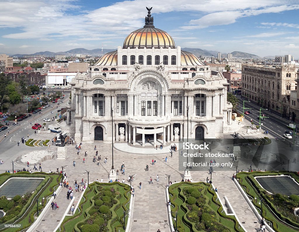 Palacio de Bellas Artes na Cidade do México - Foto de stock de Cidade do México royalty-free