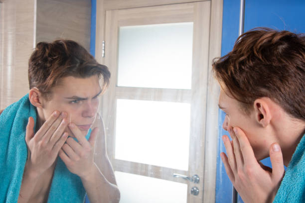 istock Early morning, young attractive guy in the bathroom. 1575662028