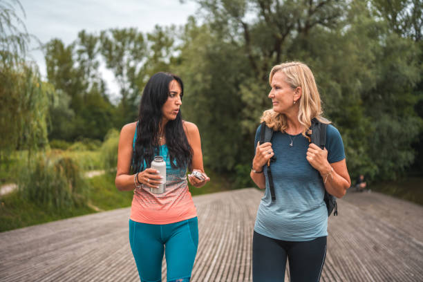 istock Multiracial Women Exercising in the Park 1575665681