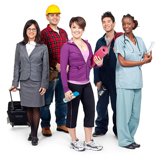 istock Employment & Jobs: Various Occupations (Isolated; XXXL) 157567216