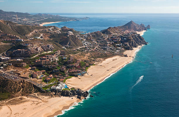 Cabo San Lucas Aerial View Pacific Side stock photo