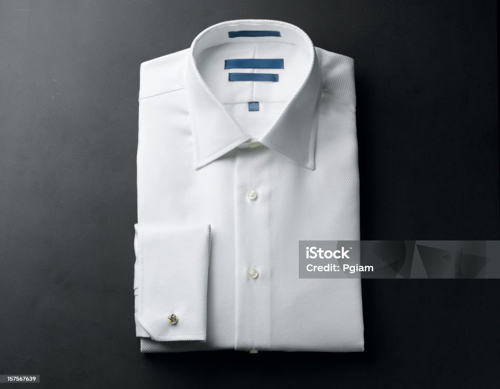 Gros plan d'un blanc chemises pour homme - Photo de Chemise libre de droits