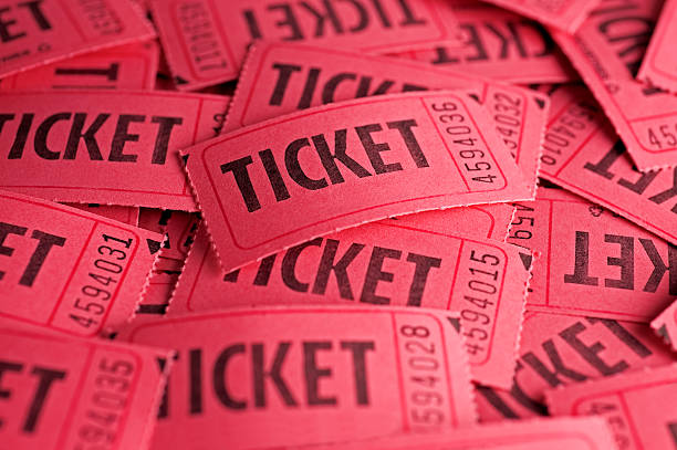 A background of a pile of tickets 