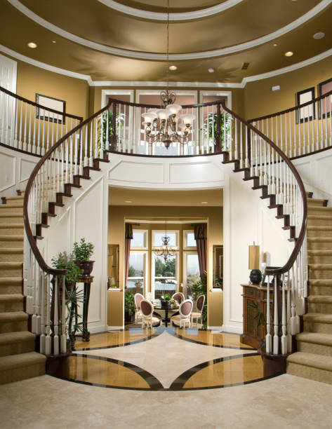 istock Luxury Stair Entry Interior Home Design 157567840