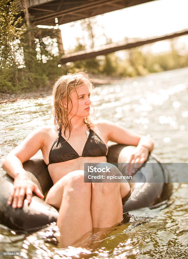 Estate relax sul fiume - Foto stock royalty-free di Acqua