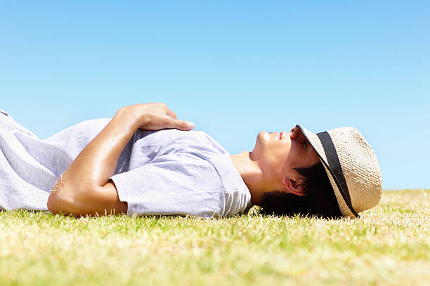 istock Young man resting in hot sun - Outdoor 157568333