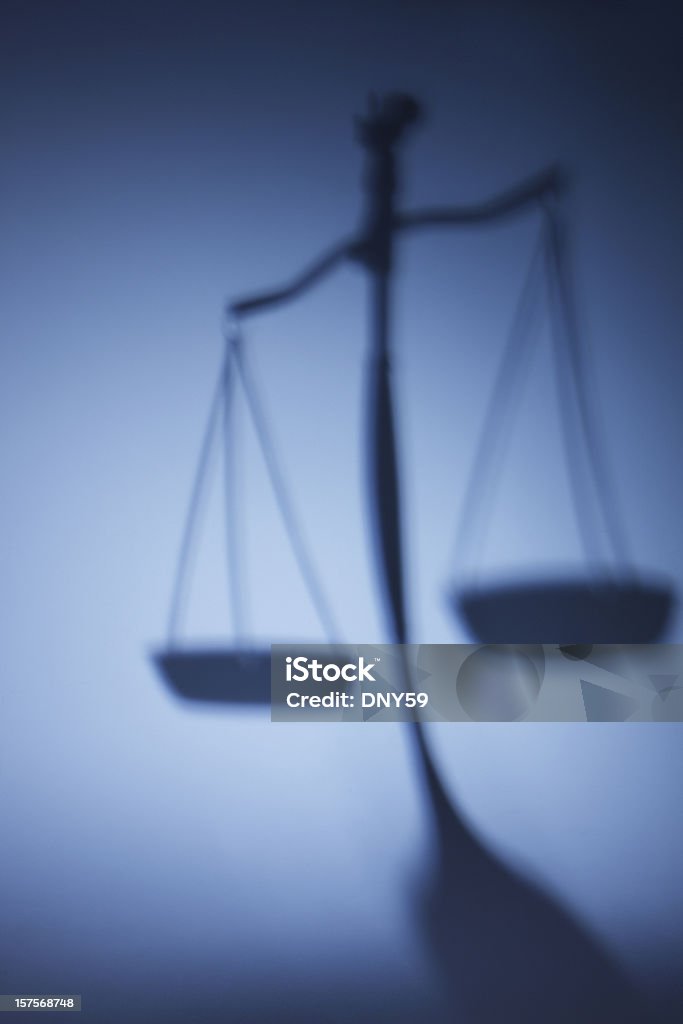 Scale ombra giustizia - Foto stock royalty-free di Bilancia della Giustizia