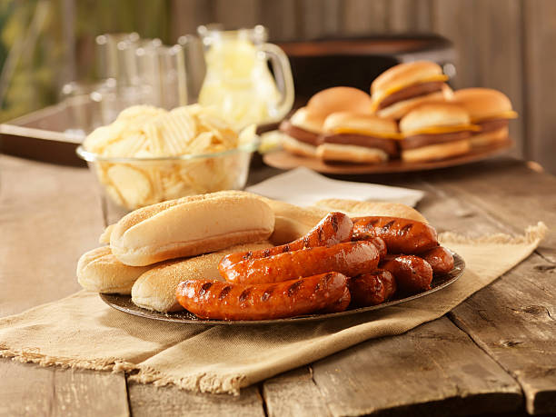istock BBQ Hot Dogs at a Picnic 157569340