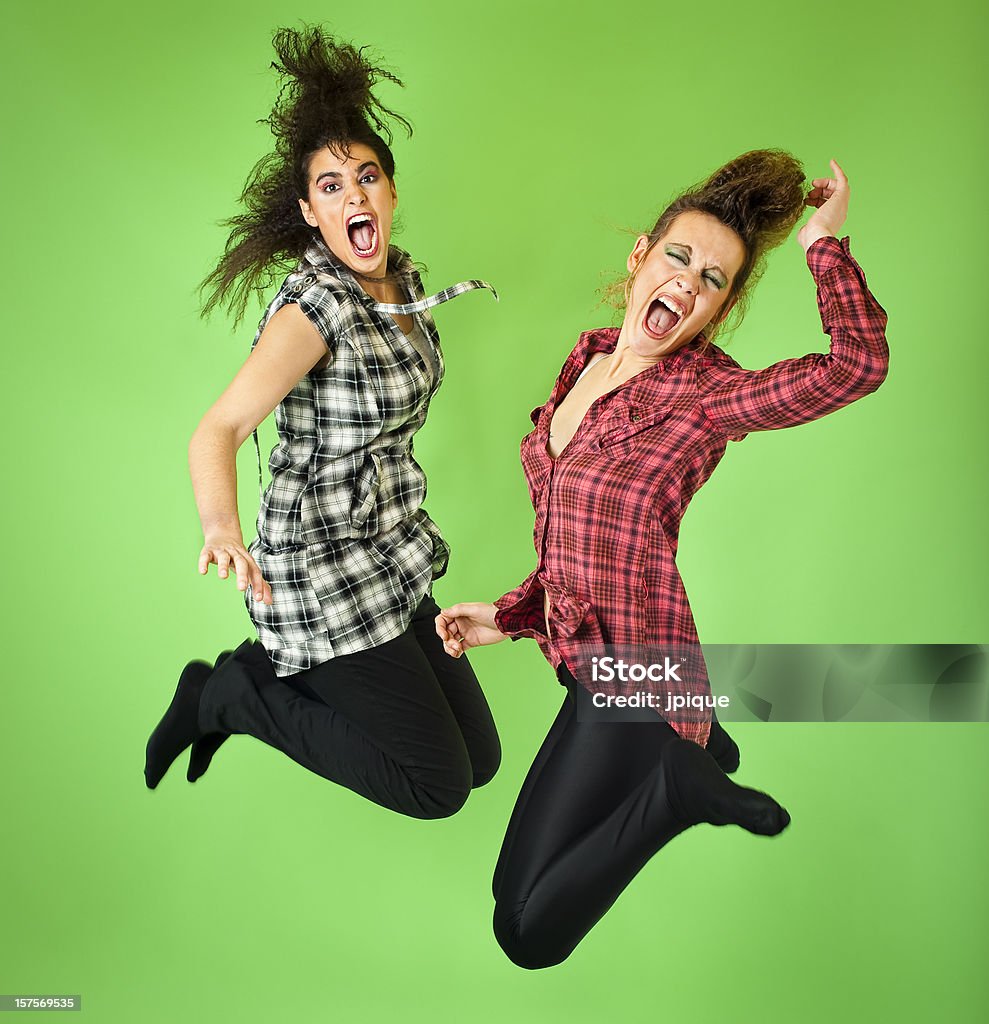 Jugendliche springen und Laufen - Lizenzfrei 16-17 Jahre Stock-Foto