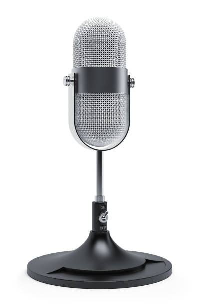 istock Close up of a vintage microphone 157569603