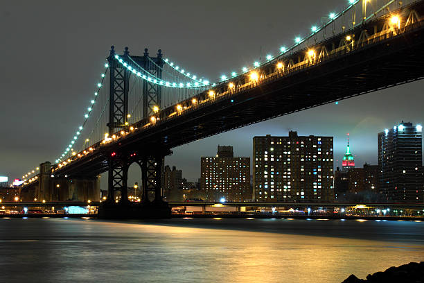 istock Manhattan Bridge in Christmas 157569844