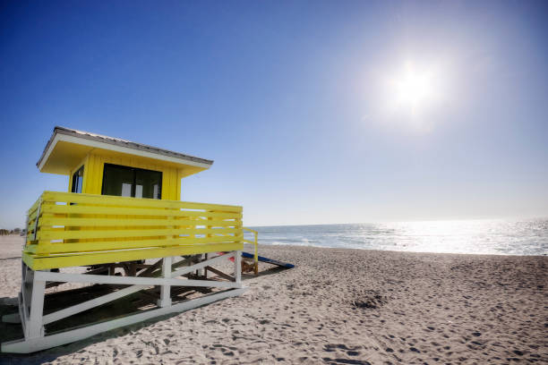 istock Lifeguard House on a Sunny Beach 157569884