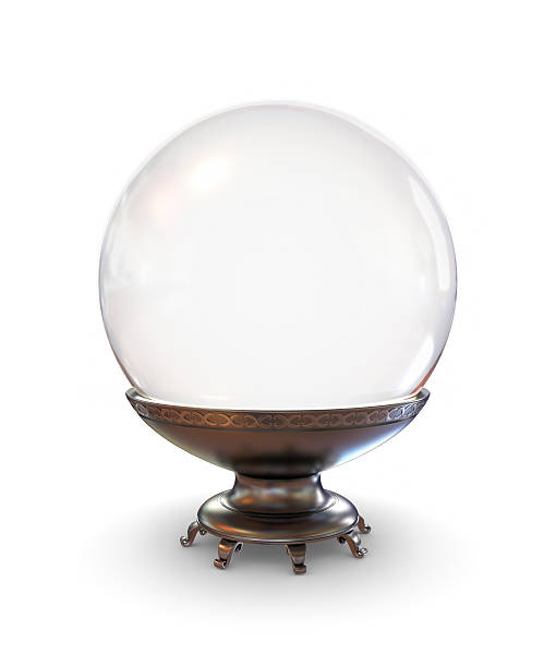 Crystal ball Flawless magical crystal sphere. crystal ball photos stock pictures, royalty-free photos & images