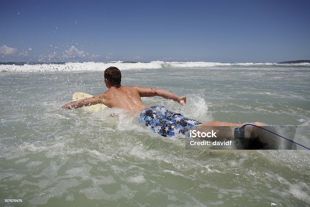 Surfer Paddeln - Lizenzfrei Brandung Stock-Foto